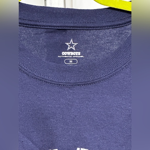 New Navy Blue “ Cowboy’s Authentic Apparel “ Tee Shirt - Picture 2 of 3